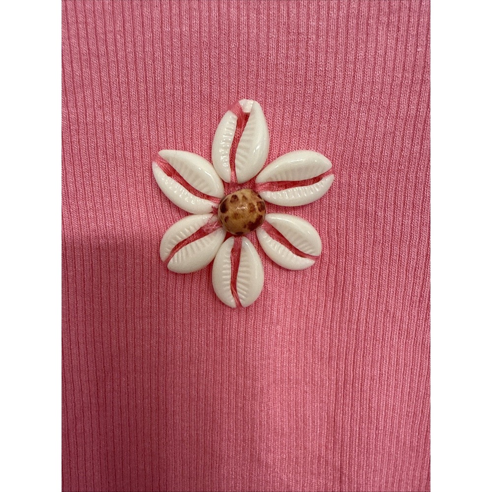 Women's High Neck Tank Top Wild Fable Pink Size Medium Shell Embellishment - Picture 3 of 6